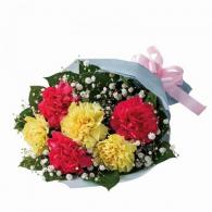 カーネーションの花束(イエロー)
