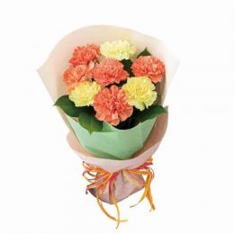 カーネーションの花束(イエロー)