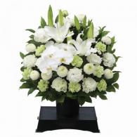 お供えのアレンジメント(供花台付き)