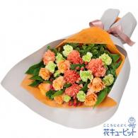 オレンジバラの豪華な花束