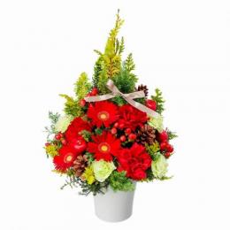クリスマスのツリー風アレンジメント
